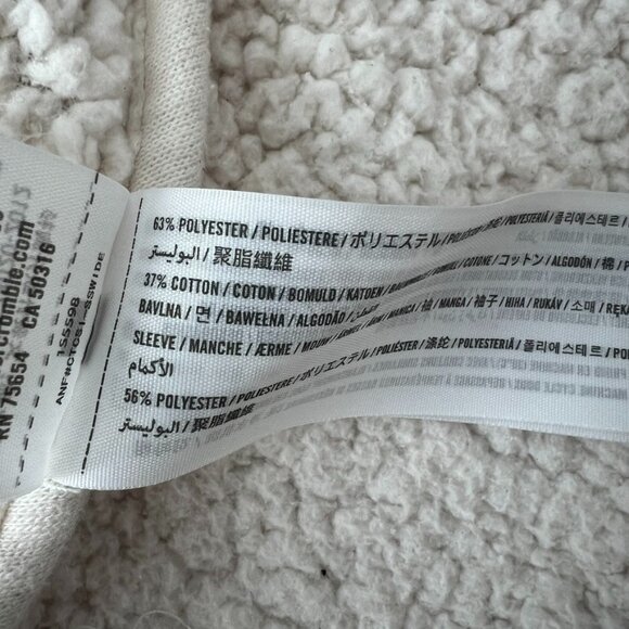 Abercrombie Soft and Easy Sherpa Lined Cardigan open front - Picture 8 of 9